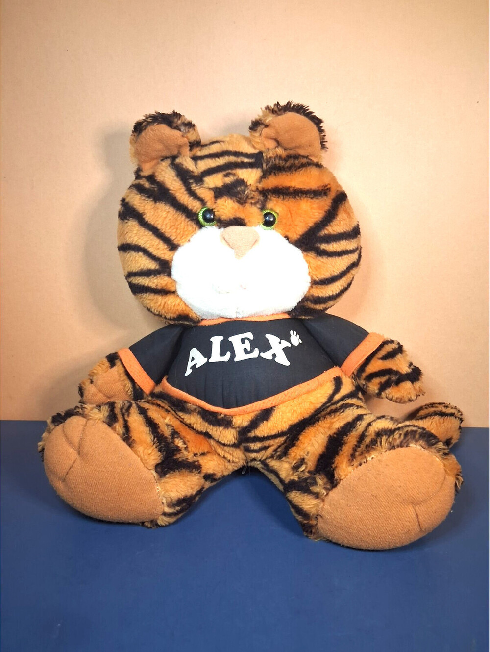 Vintage 1993 AVON ALEX the Roaring / Purring Sound Tiger 10" Plush Stuffed Toy